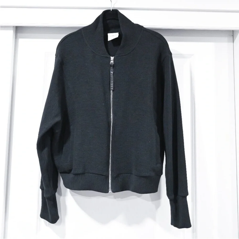 VARLEY ALIA ZIPPED SWEATER BOMBER JACKET SIZE MEDIUM - Picture 4 of 9